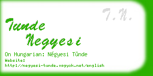 tunde negyesi business card